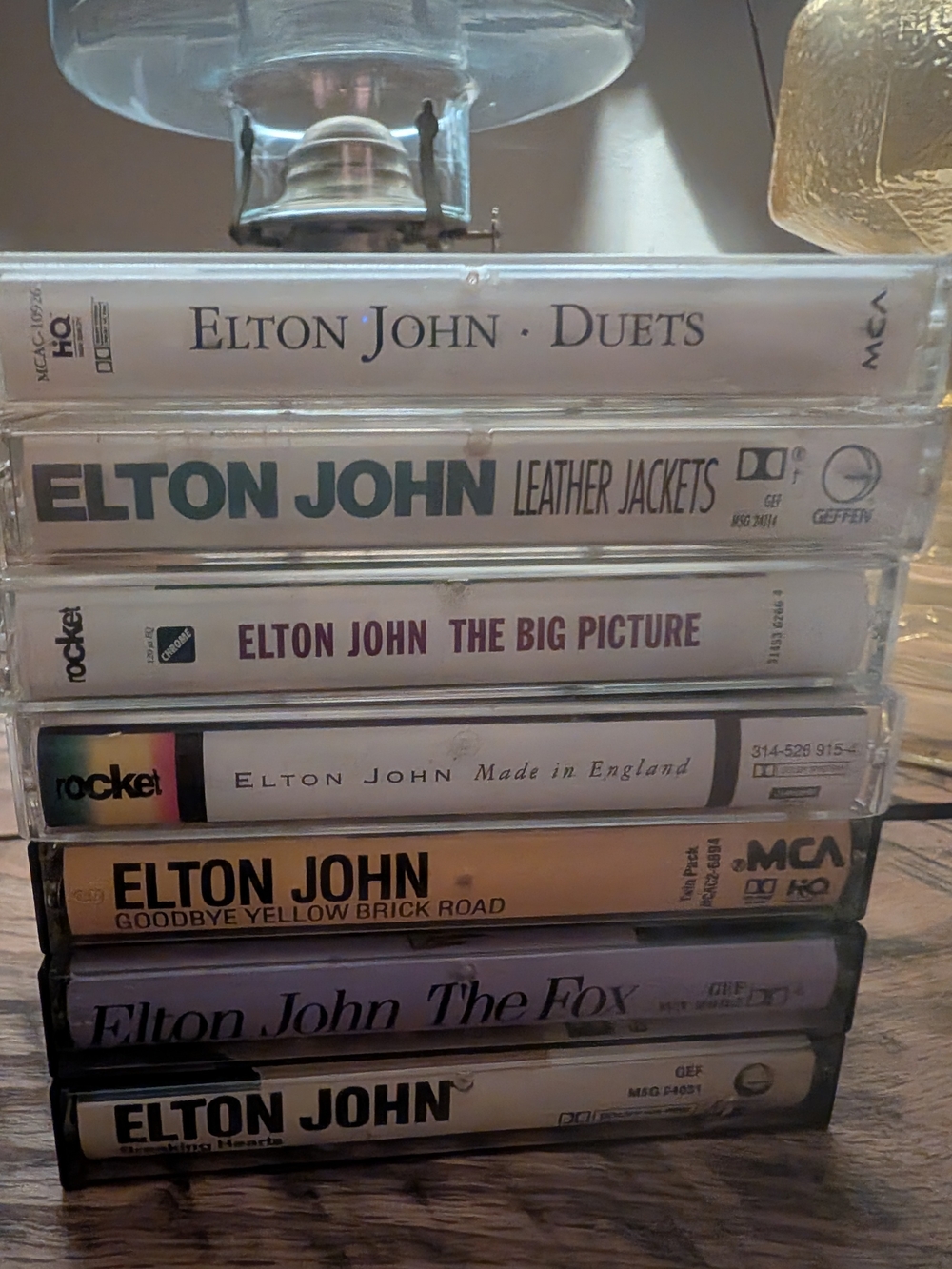 Elton John Cassette Tape Collection - Assorted Colors Bundle Of 7